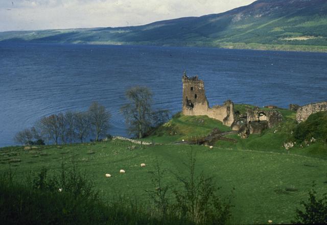 The undated file photo shows Scotland's 23-mile long Loch Ness, home of the elusive monster, Nessie. In foreground is Urquhart Castle. (AP File Photo) The undated file photo shows Scotland's 23-mile long Loch Ness, home of the elusive monster, Nessie. In foreground is Urquhart Castle. (AP File Photo)