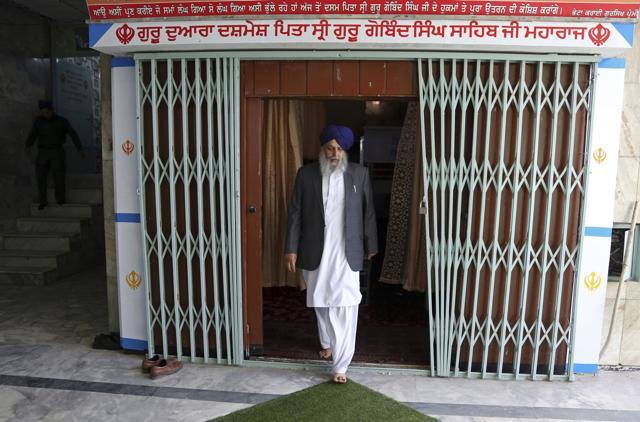 Avtar Singh Khalsa leaves a Gurdwara, a place of worship for Sikhs, after praying, in Kabul, Afghanistan. (AP)