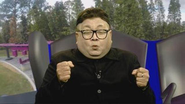 Kunal Vijayakar as North Korean leader Kim Jong-un on a TV show. Kunal Vijayakar as North Korean leader Kim Jong-un on a TV show.