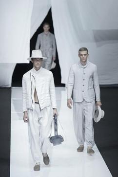 Models present creations of Giorgio Armani during Milan Men's Fashion Week Spring/Summer 2019. (IANS) Models present creations of Giorgio Armani during Milan Men's Fashion Week Spring/Summer 2019. (IANS)