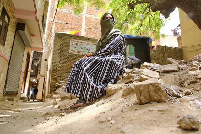 Sydega, a refugee from Kabul, Afghanistan lives in Hauz Rani, Khirki Extension. (Photo: Rajessh Kashyap/HT )