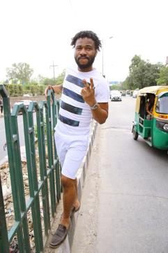 Patrick, a human rights activist from Democratic Republic of Congo, lives in south Delhi’s Nehru Place. (Photo: Rajessh Kashyap/HT )