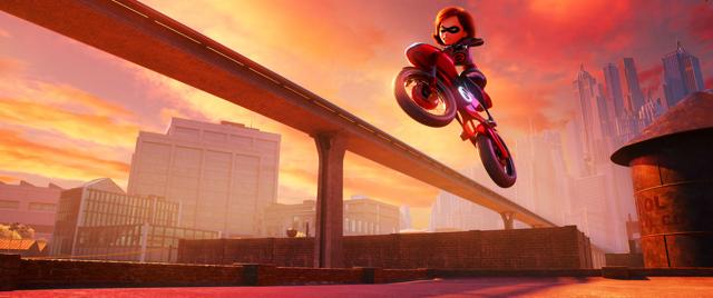 In a neat subversion of movie tropes, Elastigirl is given most of the film’s action scenes - which are quite spectacular. In a neat subversion of movie tropes, Elastigirl is given most of the film’s action scenes - which are quite spectacular.