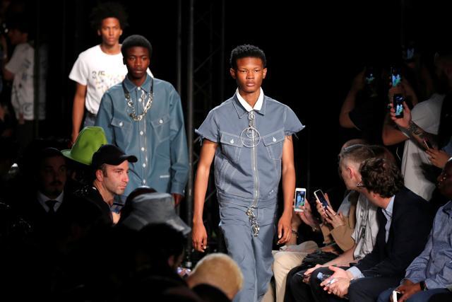 Models present creations by designer Virgil Abloh. (REUTERS) Models present creations by designer Virgil Abloh. (REUTERS)
