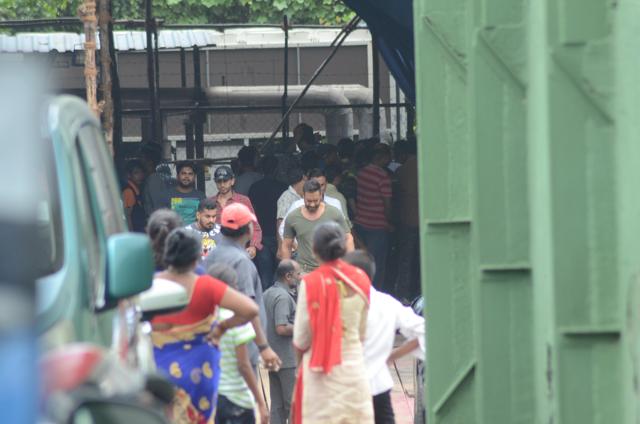 Ajay Devgn at a shoot. (Viral Bhayani)