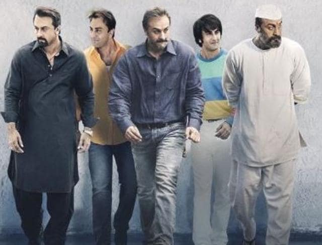 Ranbir Kapoor as Sanjay Dutt in Sanju