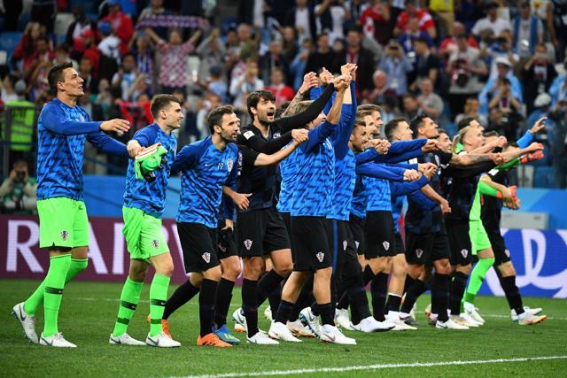Croatia's players celebrate their victory at the end of the Russia 2018 World Cup Group D football match vs Argentina in Nizhny Novgorod on June 21, 2018. (AFP) Croatia's players celebrate their victory at the end of the Russia 2018 World Cup Group D football match vs Argentina in Nizhny Novgorod on June 21, 2018. (AFP)
