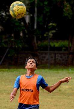 Josh Pezarkar has been scouted by Deutsches Fussball Internat, a German boarding school in Bad Aibling, that aims to promote the sport as a part of their curriculum and he is all set to move to Germany. (SANKET WANKHADE/HT PHOTO) Josh Pezarkar has been scouted by Deutsches Fussball Internat, a German boarding school in Bad Aibling, that aims to promote the sport as a part of their curriculum and he is all set to move to Germany. (SANKET WANKHADE/HT PHOTO)