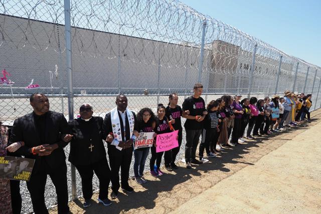 Protestors demonstrate against US immigration policy in San Diego, California. (AFP) Protestors demonstrate against US immigration policy in San Diego, California. (AFP)