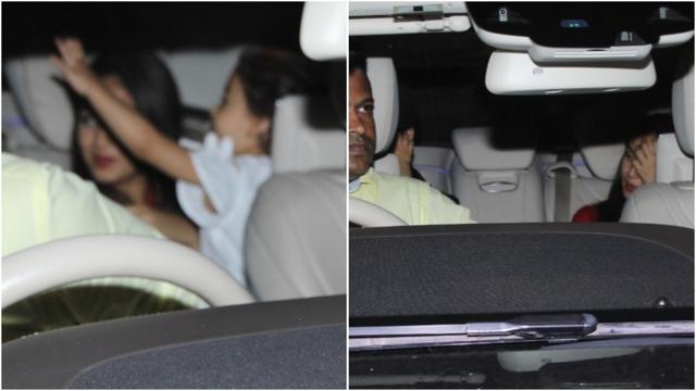 Mira Rajput and Shahid Kapoor with their daughter Misha. (Viral Bhayani) Mira Rajput and Shahid Kapoor with their daughter Misha. (Viral Bhayani)