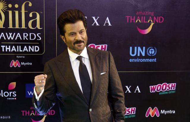 Bollywood actor Anil Kapoor poses on the green carpet at 19th edition of International Indian Film Academy (IIFA) awards in Bangkok. (AP) Bollywood actor Anil Kapoor poses on the green carpet at 19th edition of International Indian Film Academy (IIFA) awards in Bangkok. (AP)