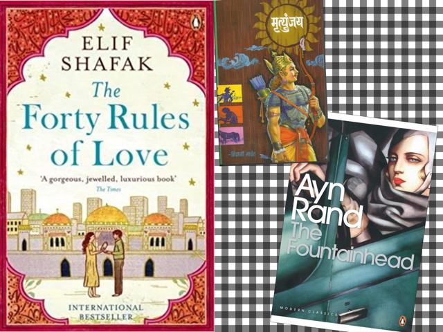 Covers of books that the filmmaker desires to adapt into movies.