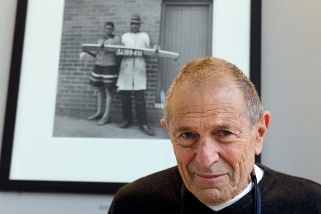South African photographer David Goldblatt poses at Henri Cartier-Bresson Foundation in Paris. (AFP) South African photographer David Goldblatt poses at Henri Cartier-Bresson Foundation in Paris. (AFP)