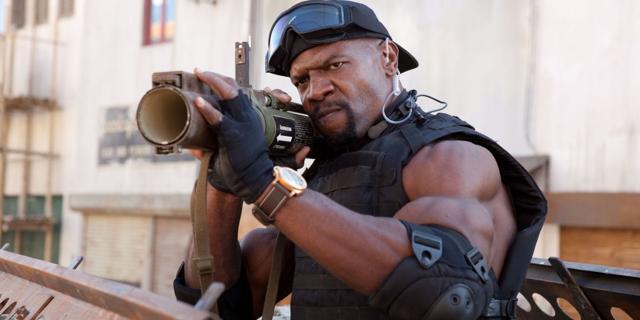 Terry Crews in a still from Expendables 2. Terry Crews in a still from Expendables 2.