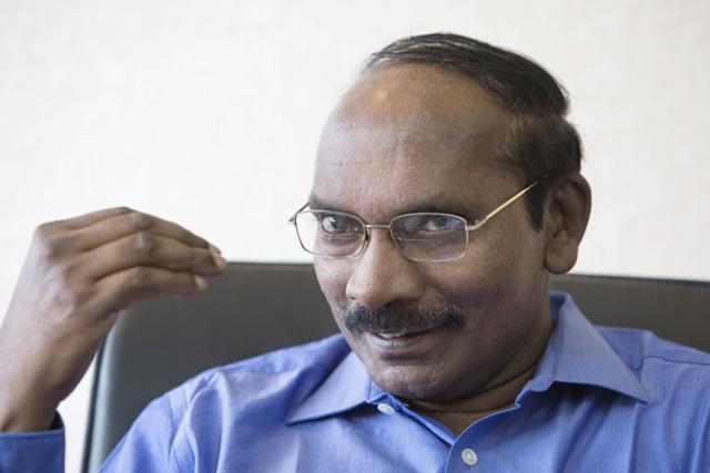 ISRO chairman K Sivan wants to lead efforts to bring helium-3 from Moon to Earth. (Samyukta Lakshmi/ Bloomberg) ISRO chairman K Sivan wants to lead efforts to bring helium-3 from Moon to Earth. (Samyukta Lakshmi/ Bloomberg)