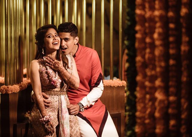 Shweta Tripathi and Chaitanya Sharma’s many ceremonies have a marked fun-quotient to them. Shweta Tripathi and Chaitanya Sharma’s many ceremonies have a marked fun-quotient to them.
