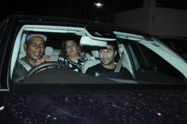 Ranbir’s cousin Aadar Jain was at the Sanju screening too. (Viral Bhayani) Ranbir’s cousin Aadar Jain was at the Sanju screening too. (Viral Bhayani)