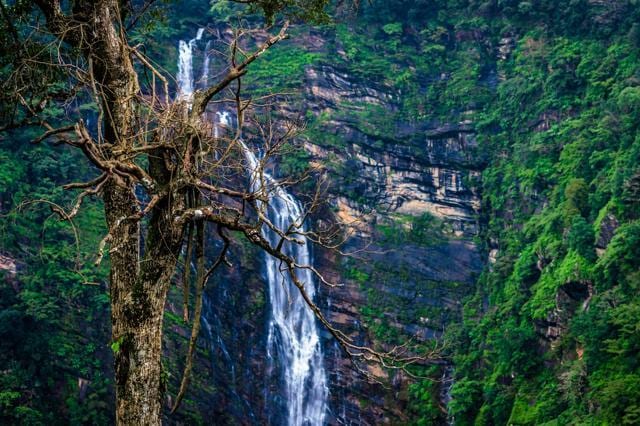 Nohkalikai Falls, Meghalaya (Shutterstock) Nohkalikai Falls, Meghalaya (Shutterstock)