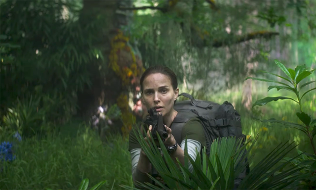 Natalie Portman leads herself into the Heart of Darkness in Annihilation. Natalie Portman leads herself into the Heart of Darkness in Annihilation.
