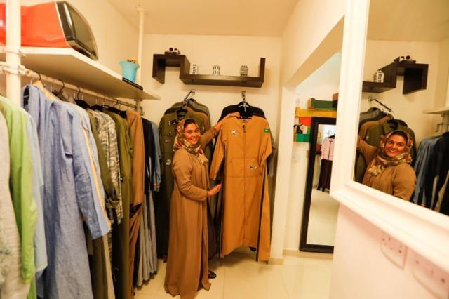 Eman Joharjy shows one of her creations at her shop in Jeddah. (Reuters) Eman Joharjy shows one of her creations at her shop in Jeddah. (Reuters)