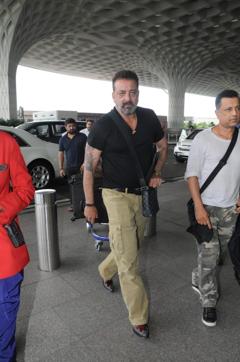 Sanjay Dutt was spotted at the airport. Sanjay Dutt was spotted at the airport.