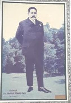 Raj Bahadur Benarsi Dass, an industrialist and philanthropist, established the school. Raj Bahadur Benarsi Dass, an industrialist and philanthropist, established the school.