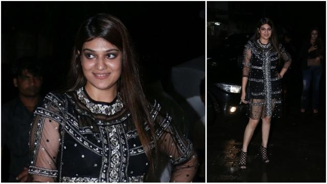 Aditi Gautam at Sanju success party. (Manav Manglani) Aditi Gautam at Sanju success party. (Manav Manglani)