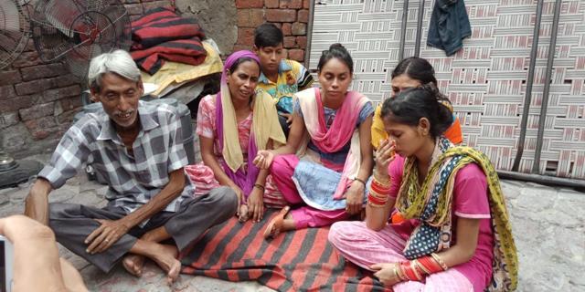 Family of Shivam at their home. (HT Photo)