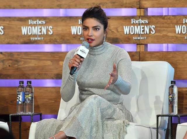 Priyanka Chopra, actor, producer & activist speaks onstage at the 2018 Forbes Women's Summit at Chelsea Pier. (AFP) Priyanka Chopra, actor, producer & activist speaks onstage at the 2018 Forbes Women's Summit at Chelsea Pier. (AFP)