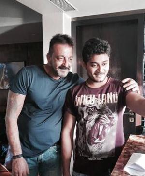 Vikram Montrose with actor Sanjay Dutt. Vikram Montrose with actor Sanjay Dutt.
