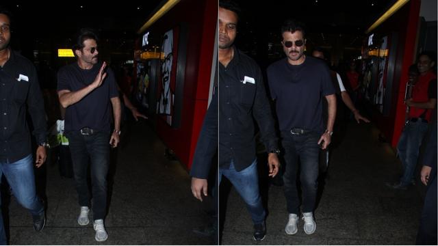 Anil Kapoor arrives in Mumbai for Fanney Khan trailer launch. (Viral Bhayani) Anil Kapoor arrives in Mumbai for Fanney Khan trailer launch. (Viral Bhayani)