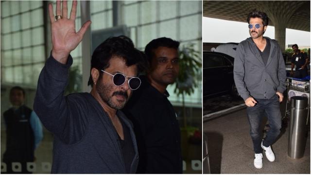 Anil Kapoor spotted at the airport. (Manav Manglani) Anil Kapoor spotted at the airport. (Manav Manglani)