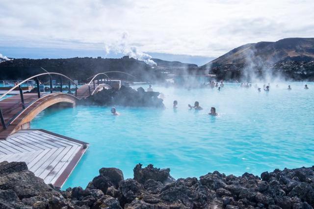 You can bath at the Blue Lagoon geothermal spa which is believed to be good for your health and skin. (Shutterstock) You can bath at the Blue Lagoon geothermal spa which is believed to be good for your health and skin. (Shutterstock)