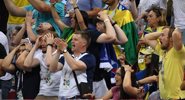 Brazil fans react during the FIFA World Cup 2018 quarterfinal against Belgium. (Utpaal Sorkkar ) Brazil fans react during the FIFA World Cup 2018 quarterfinal against Belgium. (Utpaal Sorkkar )