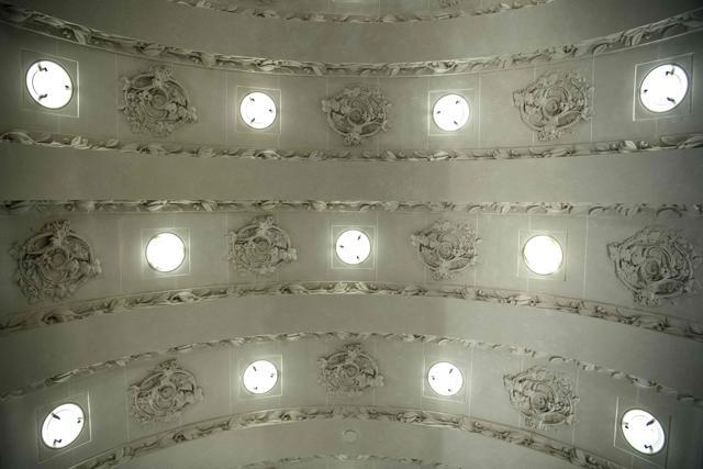 The ceiling of the entrance of the Lutetia Hotel. (AFP) The ceiling of the entrance of the Lutetia Hotel. (AFP)
