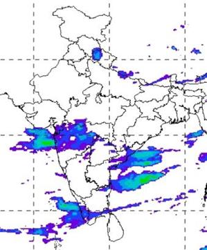The weather bureau on Saturday has predicted heavy to very heavy rain till Wednesday. (Image courtesy: IMD) The weather bureau on Saturday has predicted heavy to very heavy rain till Wednesday. (Image courtesy: IMD)