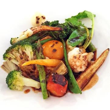 Charcoal roasted vegetables at San Mames. (Richard Vines/Bloomberg) Charcoal roasted vegetables at San Mames. (Richard Vines/Bloomberg)
