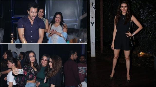 Pearl V Puri celebrates his birthday with Karishma Tanna, Surbhi Jyoti and Anita Hassnandani. (Viral Bhayani) Pearl V Puri celebrates his birthday with Karishma Tanna, Surbhi Jyoti and Anita Hassnandani. (Viral Bhayani)