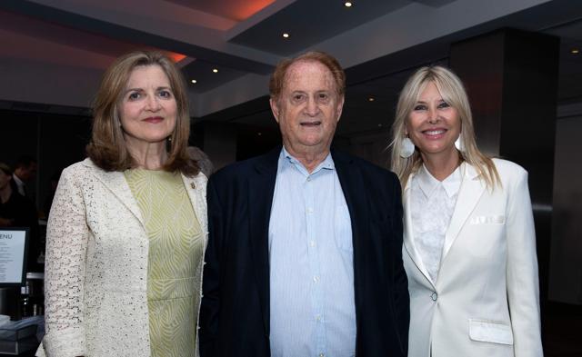 Academy of Motion Picture Arts and Sciences Governors Board member Robin Swicord, producer Mike Medavoy. (AFP)