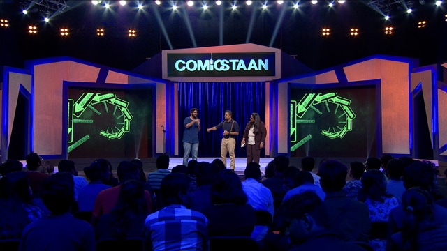 The Comicstaan set is inspired more by Bigg Boss than the Improv. The Comicstaan set is inspired more by Bigg Boss than the Improv.