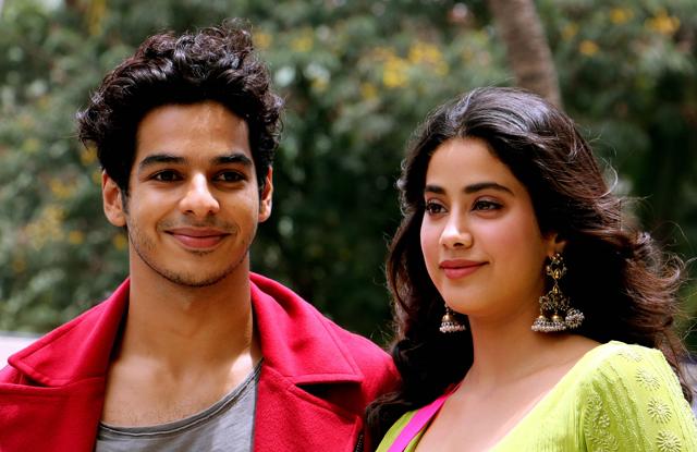Ishaan Khatter (L) and Janhvi Kapoor look on during the trailer launch of the upcoming romantic drama Hindi film Dhadak in Mumbai on June 11, 2018. (AFP) Ishaan Khatter (L) and Janhvi Kapoor look on during the trailer launch of the upcoming romantic drama Hindi film Dhadak in Mumbai on June 11, 2018. (AFP)