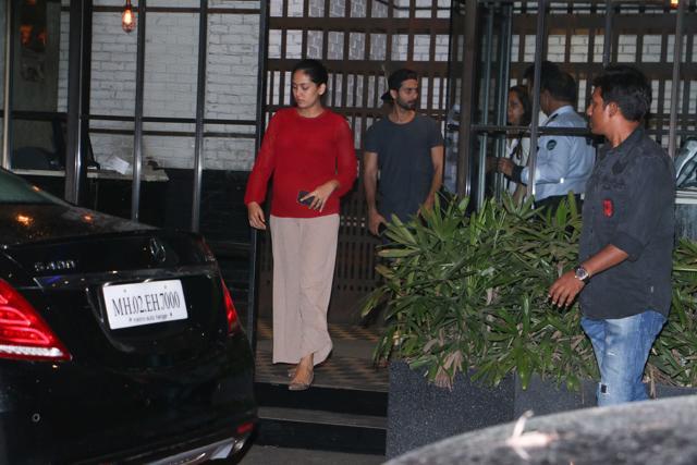 Mira Rajput and Shahid Kapoor spotted in town as they went on a dinner date. Mira Rajput and Shahid Kapoor spotted in town as they went on a dinner date.