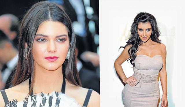 (LtoR) Kendall Jenner and Kim Kardashian. (LtoR) Kendall Jenner and Kim Kardashian.
