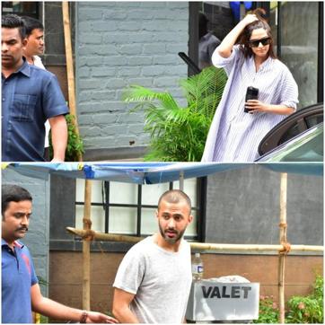 Sonam K Ahuja and Anand S Ahuja spotted around town. Sonam K Ahuja and Anand S Ahuja spotted around town.