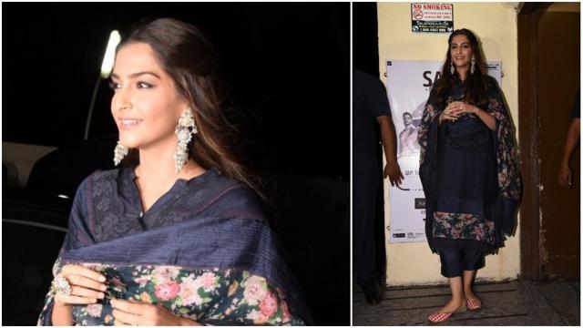 Sonam Kapoor at the Dhadak screening. (Viral Bhayani) Sonam Kapoor at the Dhadak screening. (Viral Bhayani)