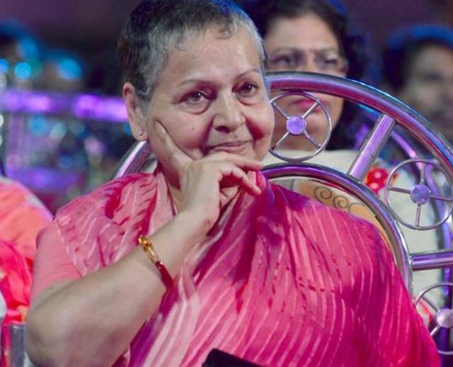 Rakhee Gulzar at an event in Mumbai.