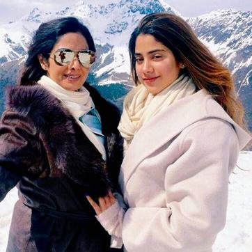 Sridevi and Janhvi during a vacation. Sridevi and Janhvi during a vacation.