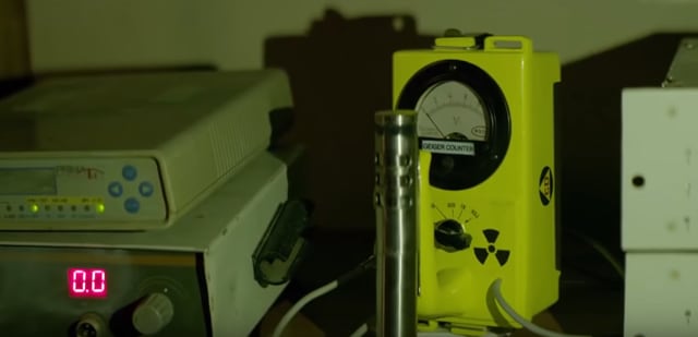 Noticed the Geiger counter next to Trivedi’s body?