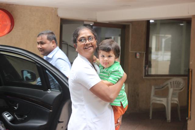 Taimur Ali khan picked up from play school. Taimur Ali khan picked up from play school.