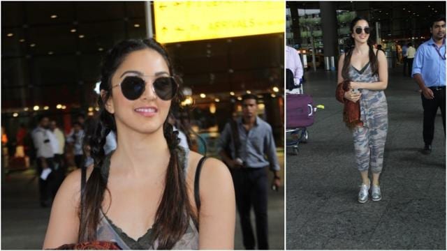 Kiara Advani at the gym. (Viral Bhayani) Kiara Advani at the gym. (Viral Bhayani)